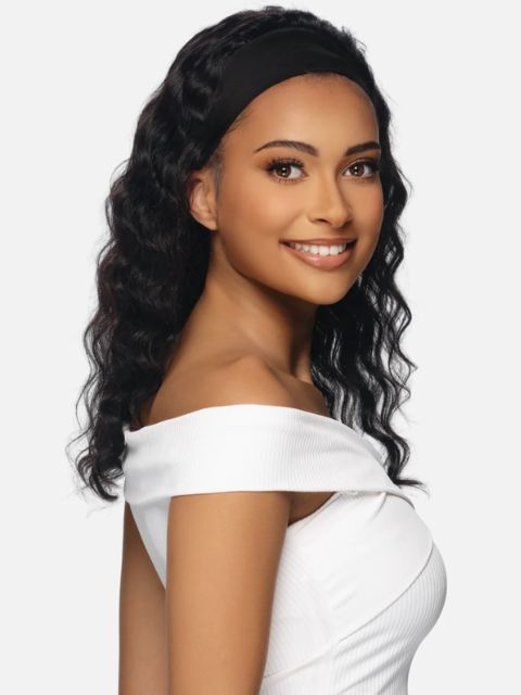 Vivica A Fox Black Rose 100% Unprocessed Human Hair HeadBand Wig- LOOSE DEEP 18" (BRHB411)