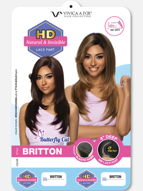 Vivica A Fox HD Natural and Invisible BRITTON Lace Part Wig