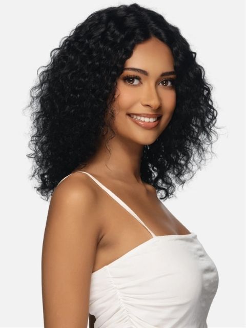 Vivica A Fox Black Rose 100% Human Hair Wet and Wavy HD Lace Part Wig- WATER CURL" (BRWP411-414)