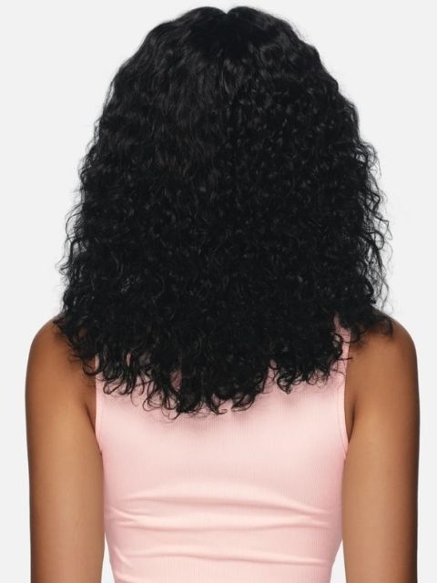 Vivica A Fox Black Rose 100% Human Hair Wet and Wavy HD Lace Part Wig- DEEP CURL 16" (BRWP412)