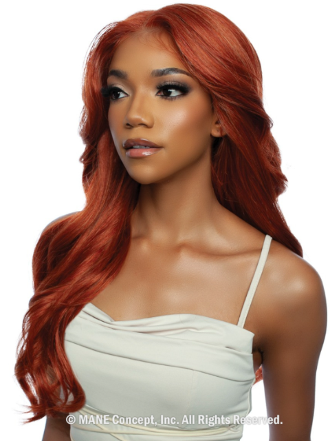 Mane Concept Brown Sugar Skin Bond Lace Glueless Wig HD 13x2x6 BSSB220 LACE CUT 01"
