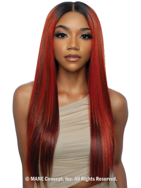 Mane Concept Brown Sugar Skin Bond Lace Glueless Wig HD 13x2x6 BSSB221 LACE CUT 02"