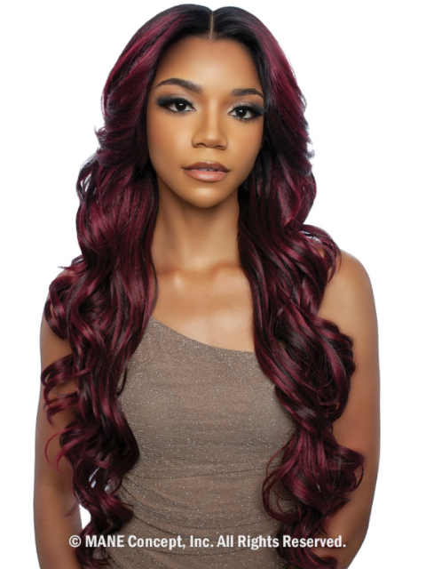 Mane Concept Brown Sugar Skin Bond Lace Glueless Wig HD 13x2x6 BSSB222 LACE CUT 03"