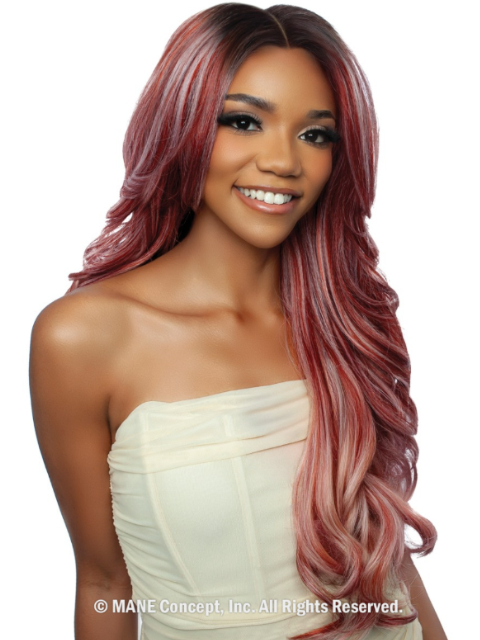 Mane Concept Brown Sugar Skin Bond Lace Glueless Wig HD 13x2x6 BSSB224- LACE CUT 05"