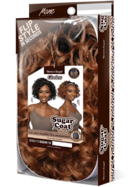 Mane Concept Brown Sugar Glueless Sugar Coat (BSSC110) SUGAR 10" Half Wig