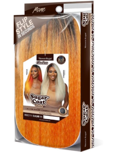Mane Concept Brown Sugar Glueless Sugar Coat (BSSC111) SUGAR 11" Half Wig