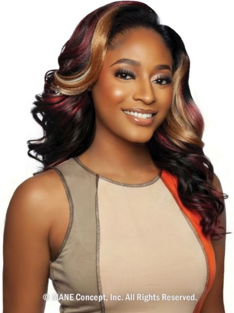 Mane Concept Brown Sugar Glueless Sugar Coat BSSC112 SUGAR 12" -Half Wig