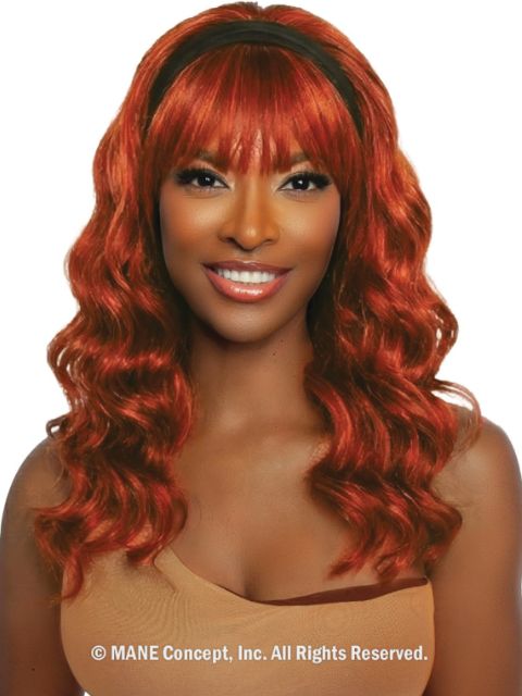 Mane Concept Brown Sugar SwitchUp HeadBand W Bang  BSSU104 SWITCH UP 04" Half Wig