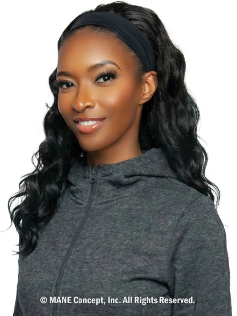 Mane Concept Brown Sugar SwitchUp HeadBand W Bang  BSSU104 SWITCH UP 04" Half Wig
