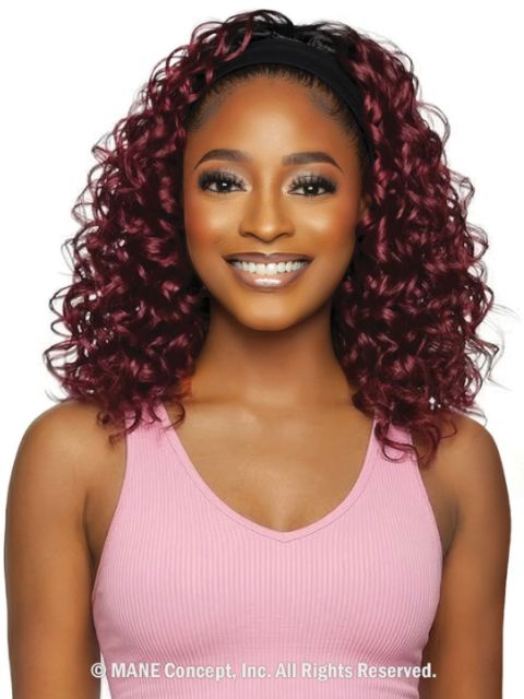 Mane Concept Brown Sugar SwitchUp HeadBand W Bang Half Wig- BSSU107 SWITCH UP 07"
