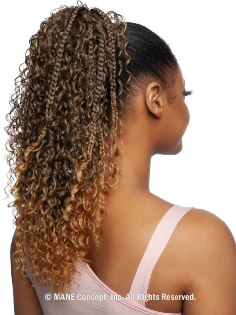 Mane Concept Brown Sugar Ponytail- BSWNT18- BS BOHO BRAID WNT 18"