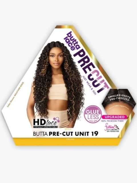Sensationnel Butta Lace PreCut Glueless HD PRE-CUT UNIT 19 Lace Wig