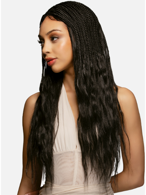 Vivica A Fox Hand-Tied Braided BW ARTE Lace Part Wig
