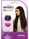 Vivica A Fox Hand-Tied Braided BW ARTE Lace Part Wig