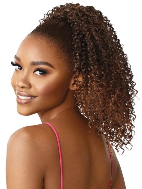 Outre Pretty Quick-Pony Drawstring BERRY" Ponytail