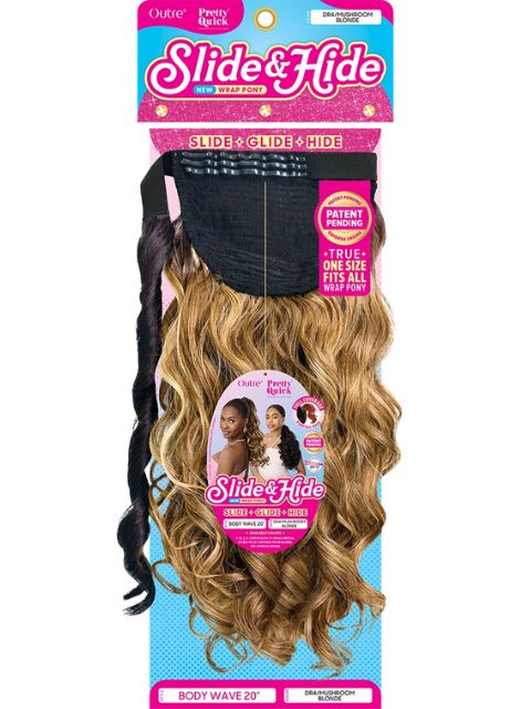 Outre Pretty Quick Slide and Hide Premium Synthetic BODY WAVE 20" Ponytail