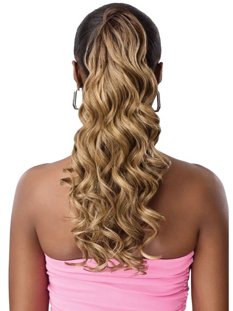 Outre Pretty Quick Slide and Hide Premium Synthetic BODY WAVE 20" Ponytail