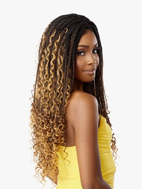 Sensationnel Cloud 9 4X4 Swiss Lace Front Wig - BRAIDED BOHO BOX BRAID 30″