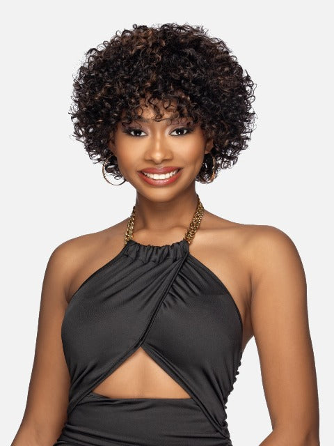 Vivica A Fox 100% Premium Human Hair Pure Comfort Cap Wig - CARNIVAL