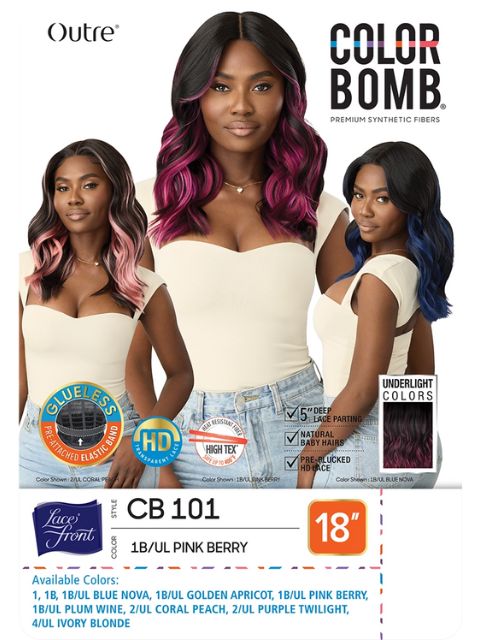 Outre Colorbomb Premium Synthetic Lace Front Wig- CB 101