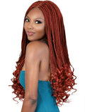 Beshe Pre-Looped Multi Pack Box Braid with French Curly Ends Crochet Braid - CBXFR.4X18