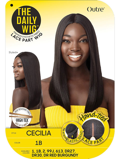 Outre Synthetic Hair Daily Lace Part Wigs - CECILIA