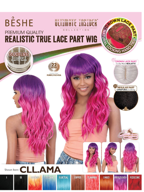 Beshe Ultimate Insider Collection Glueless Crown Part Lace Wig - CLL.AMA
