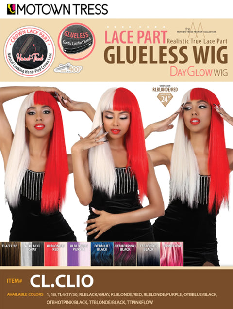 Motown Tress Premium Collection Day Glow Lace Part Glueless Wig - CL.CLIO