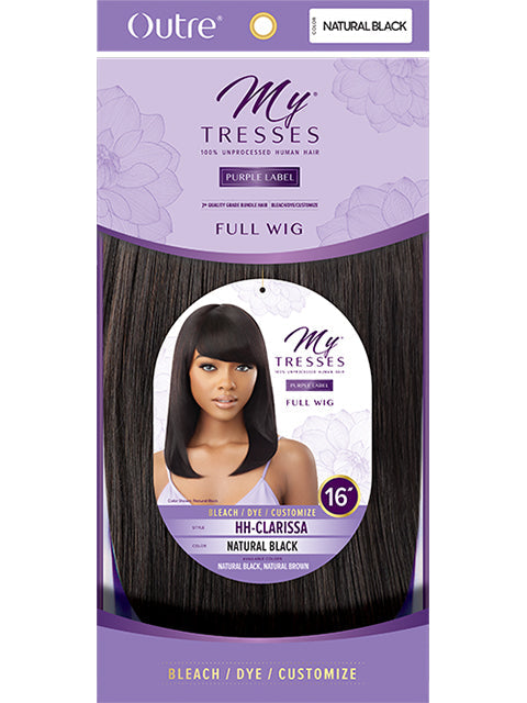 Outre MyTresses Purple Label 100% Human Hair Full Wig - CLARISSA