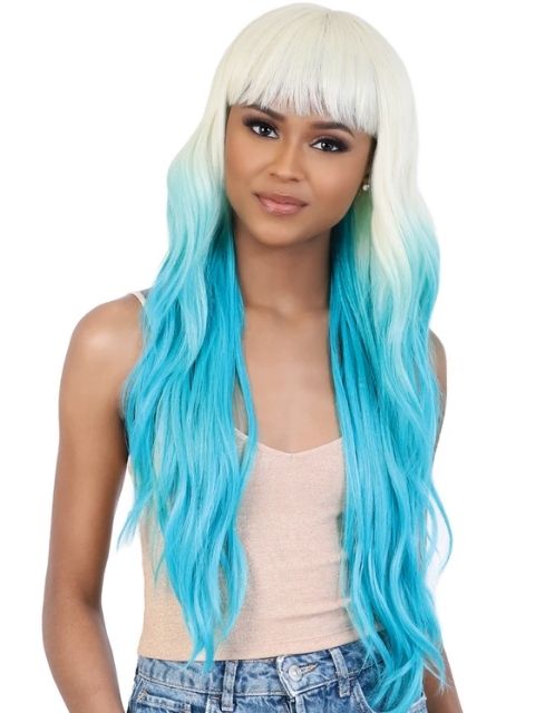 Motown Tress Premium Collection Day Glow Crown Lace Part Glueless CL.MILAN" Wig
