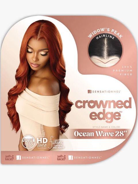 Sensationnel Crowned Edge HD CROWNED EDGE OCEAN WAVE 28" Lace Front Wig
