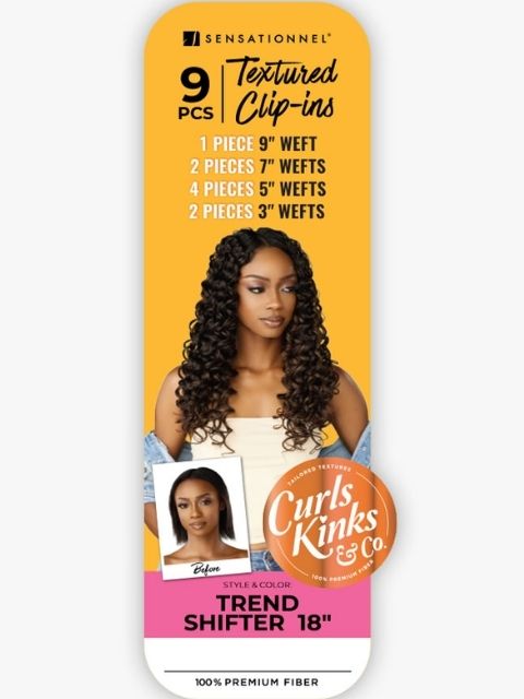 Sensationnel Premium Synthetic CURLS KINKS & CO_CLIP-IN TREND SHIFTER 18" Multi Pack