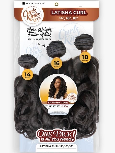 Sensationnel Premium Synthetic CURLS KINKS & CO MULTI LATISHA CURL 14/16/18 Weave