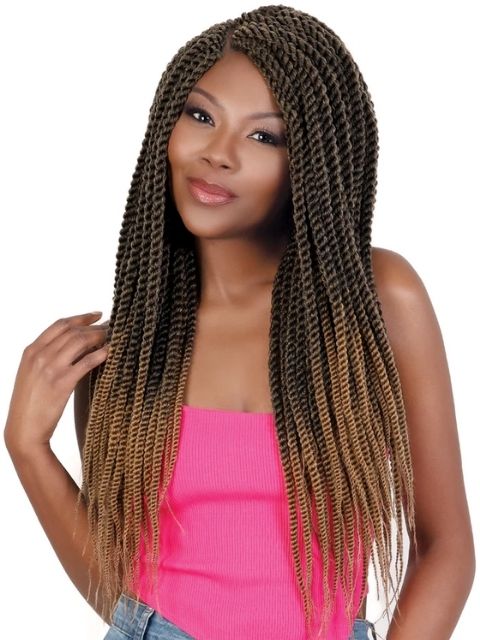 Motown Tress 3X JUMBO SENEGAL TWIST 24" (C.JBSN243) Pre-looped Crochet Braid