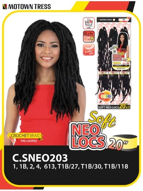 Motown Tress 3X SOFT NEO LOCS 20" (C.SNEO203) Pre-Looped Crochet Braid