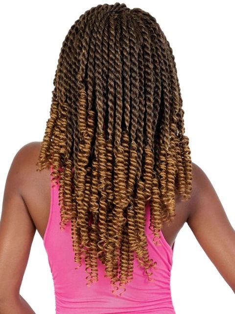 Motown Tress 3X SENEGAL TWIST 16" with CURLY TAIL (C.SNCOI163) Pre-looped Crochet Braid