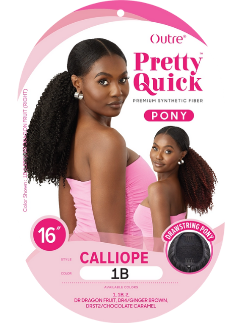 Outre Pretty Quick-Pony Drawstring CALLIOPE Ponytail