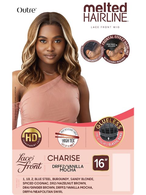 Outre Melted Hairline Premium Synthetic Glueless CHARISE" HD Lace Front Wig