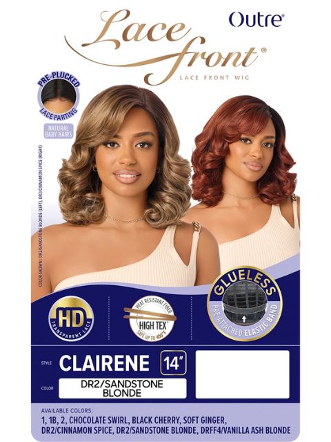 Outre HD Transparent Glueless CLAIRENE"  Lace Front Wig