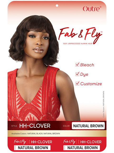 Outre Fab N Fly Unprocessed Human Hair Full Wig - CLOVER