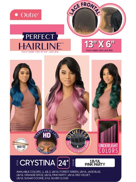Outre Perfect Hairline Fully Hand-Tied 13X6 Glueless HD Lace Front Wig  - CRYSTINA