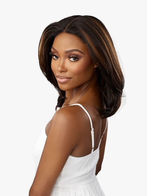 Sensationnel Dashly Deep Center Part Salt & Pepper Lace Front Wig - SP UNIT 3