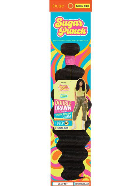 Outre SugarPunch 100% Unprocessed Remi Human Hair  Weaves- DEEP