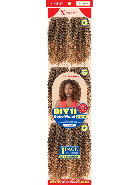Outre X-Pression Twisted Up One Pack Solution Crochet Braid - DIY11 BEBE WAND"