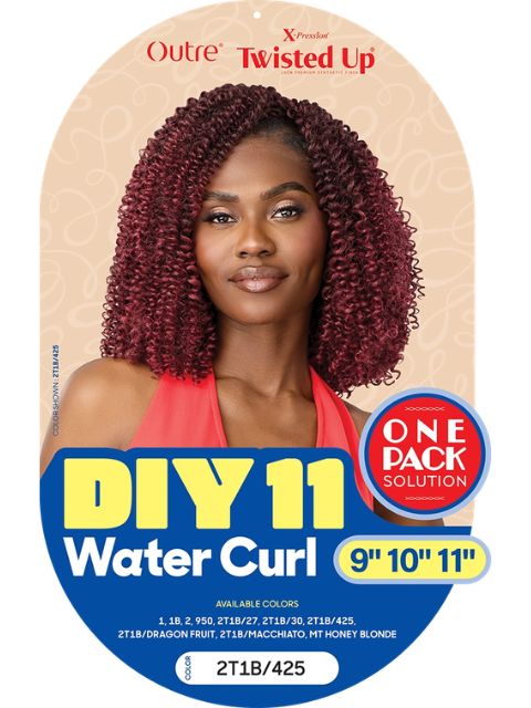 Outre X-Pression Twisted Up One Pack Solution Crochet Braid - DIY11 WATER CURL"