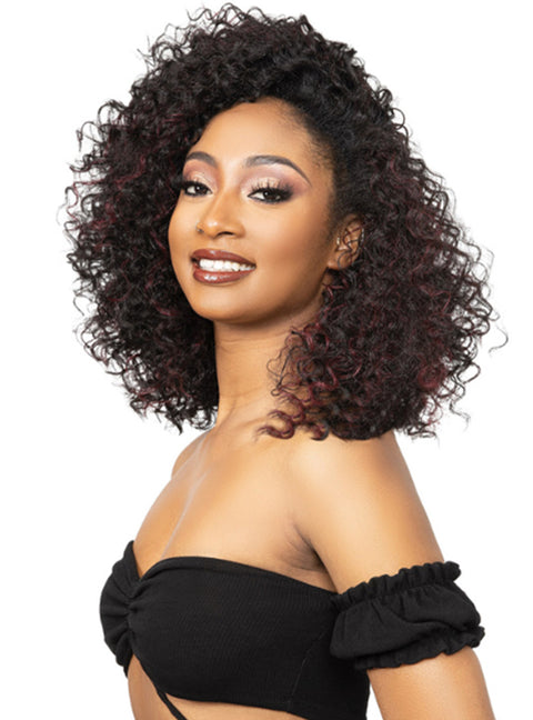 Janet Collection Remy Illusion 100% Human Hair Mix Easy N Swift Half Wig - DOHA  *SALE