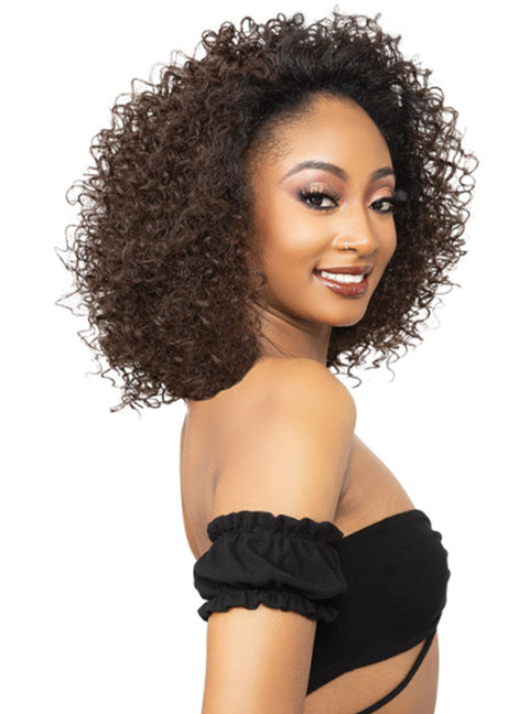 Janet Collection Remy Illusion 100% Human Hair Mix Easy N Swift Half Wig - DOHA  *SALE