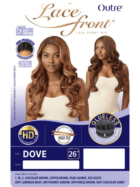 Outre HD Transparent Glueless Lace Front Wig - DOVE
