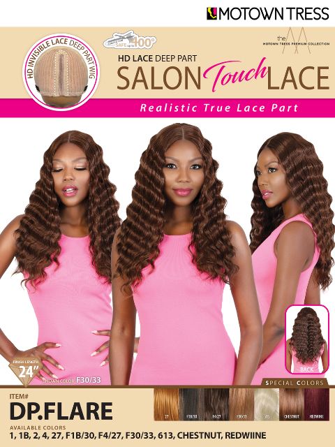 Motown Tress Salon Touch Glueless HD Lace Deep Part Lace Wig - DP.FLARE