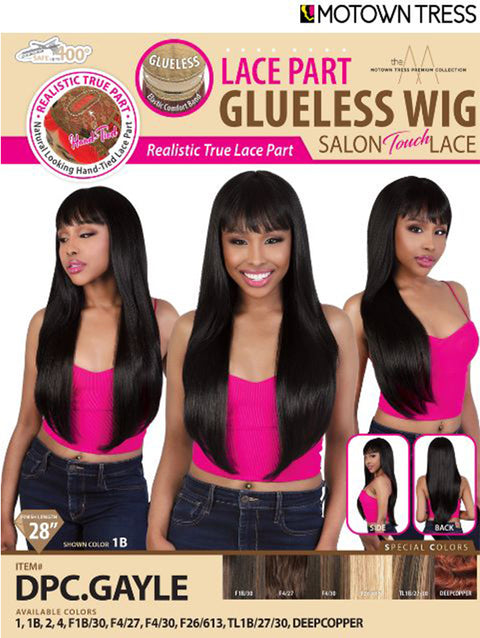 Motown Tress  Realistic True Part Glueless Lace Part Wig - DPC.GAYLE